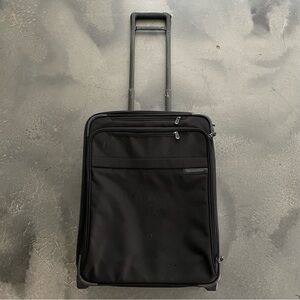 Briggs & Riley Expandable Black Carry-On Soft Case Luggage w/Wheels